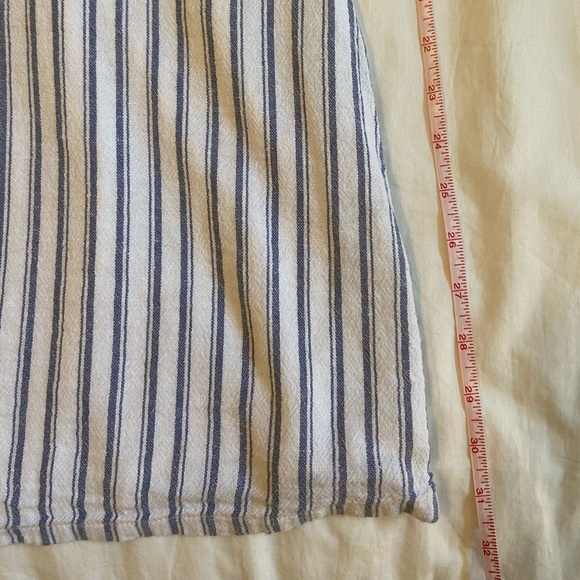 Hollister Tie-Front Striped Linen Mini Dress - Picture 6 of 10